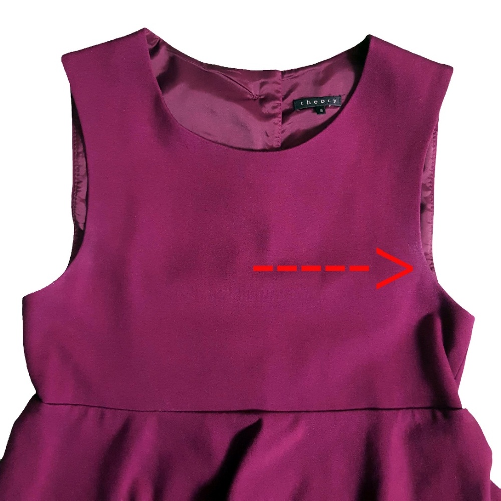 Theory Womens Sleeveless Tiered Knit Dress Small - Picture 5 of 8
